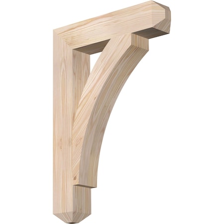 Ekena Millwork Thorton Craftsman Smooth Bracket, Douglas Fir, 3 1/2"W x 18"D x 26"H BKT04X18X26THR04SDF